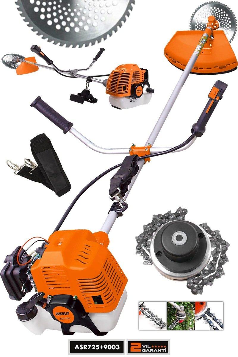 Assur Yan Tipi Benzinli Motorlu Ot Çalı Çim Biçme Tırpanı + Canavar Başlık
            
            
                (ASR725XASR9003-02-25)