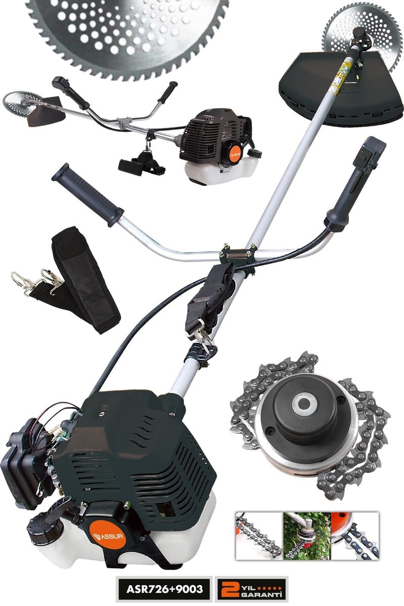 Assur Yan Tipi Benzinli Motorlu Ot Çalı Çim Biçme Tırpanı + Canavar Başlık
            
            
                (ASR726-ASR9003-02-25)