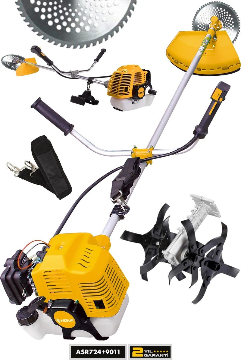 Assur Yan Tipi Benzinli Motorlu Ot Çalı Çim Biçme Tırpanı + Çapalama Aparatlı
            
            
                (ASR724-ASR9011-02-27)