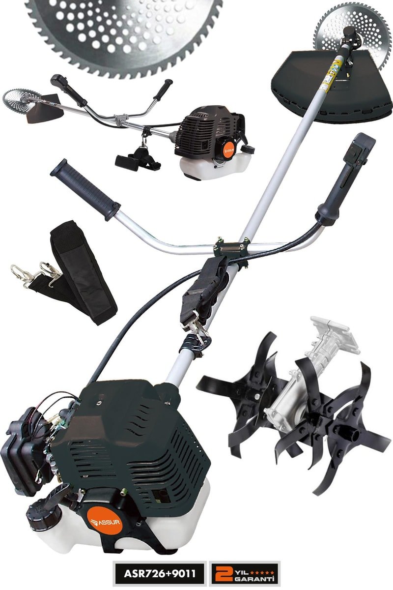 Assur Yan Tipi Benzinli Motorlu Ot Çalı Çim Biçme Tırpanı + Çapalama Aparatlı
            
            
                (ASR726-ASR9011-02-27)