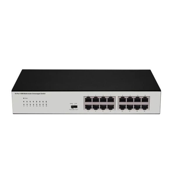 BDCOM S1016C 16-Port 10/100M 11" kasa, rack-mounted,