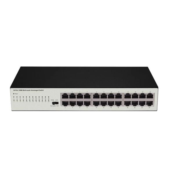 BDCOM S1024C 24-Port 10/100 , 11" kasa ,rack-mounted,