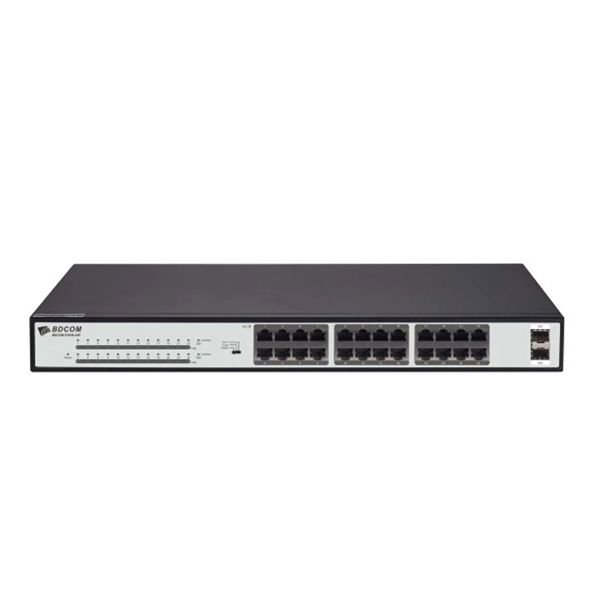 BDCOM S1526D 24 Port Gigabit RJ45 + 2 Port Gigabit SFP , rack mounted,