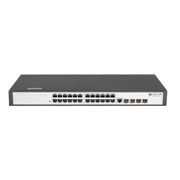BDCOM S2528-C 24-Port Gigabit RJ-45, 4-Port Gigabit SFP,1U, 19" rack mounted, L3