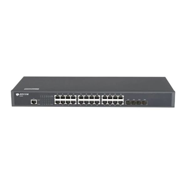BDCOM S2900-24T4X  24 Port Gigabit RJ-45 , 4 port 10G sfp, 1U, 19" rack mounted, L3 ,stackable