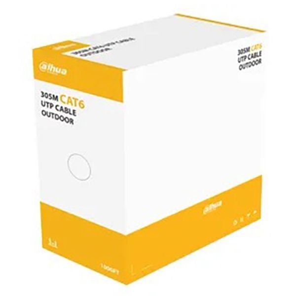 DAHUA DH-PFM920-6UN UTP CAT6 OUTDOOR 305 METRE %100 BAKIR SİYAH RENK  KABLO