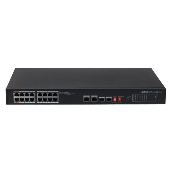DAHUA PFS3218-16ET-135 16  PORT  10/100/1000 POE 2XSFP COMBO SWITCH-135W