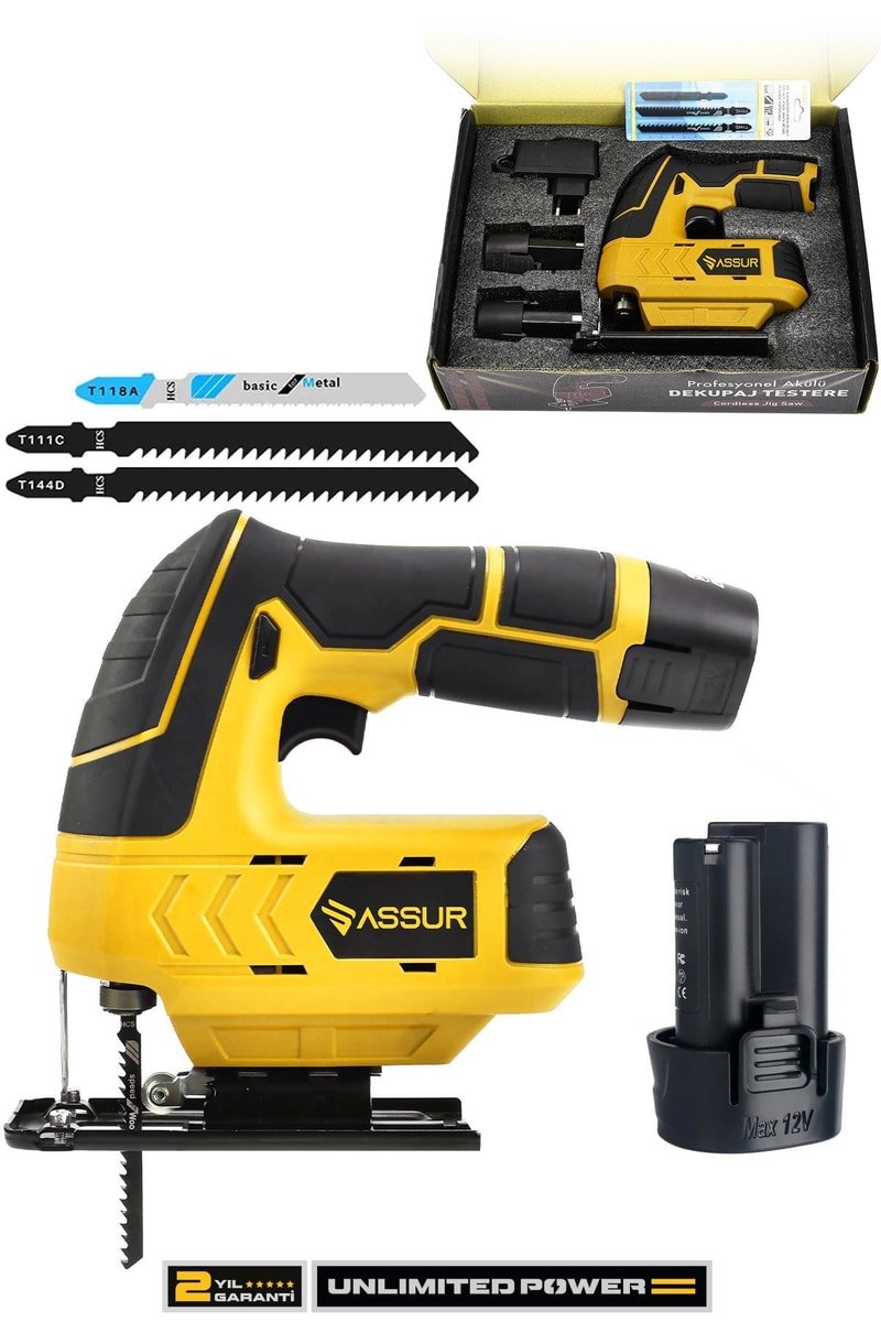 DEWPRO Extra Power 12 Volt Li-ion Şarjlı Dekupaj Testere Sarı
            
            
                (ASR818-03-14)