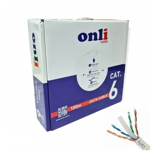 ONLİ CAT6 KABLO 24 AWG 100 MT
