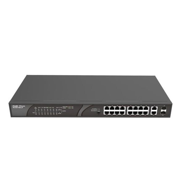 RUIJIE REYEE RG-ES118S-LP 16 PORT 10/100 16 PORT POE 2 X COMBO UPLINK 120W YONETILEMEZ RACK MOUNT SWITCH