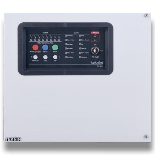 TEKNİM TFP-408  8 BÖLGELİ KONVANSİYONEL YANGIN ALARM PANELİ