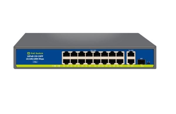 UNİSİGHT -NVCHIF1621GBL-C  PORT POE 250 WATT 2 PORT UPLİNK 1 PORT  SFP 10/100Mb POE SWİTCH