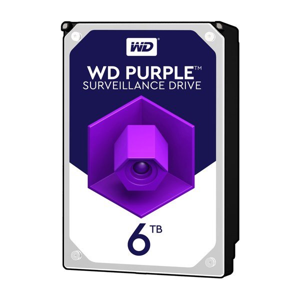WD PURPLE 6TB 5400RPM 64MB SATA3 6Gbit/sn WD60PURZ 7/24 HDD ( 3 Yıl Resmi Dist. Garantili)