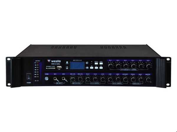 WESTA WM-2120U 6 BÖLGELİ 120W 100V WESTA MIXING AMPLIFIER