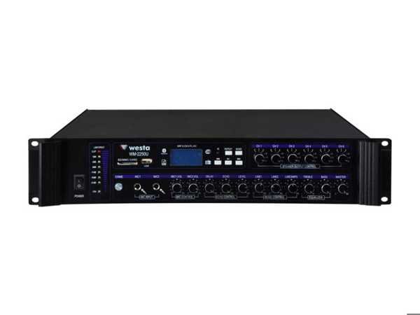 WESTA WM-2250U 6 BÖLGELİ 250W 100V MİXER ANFİ