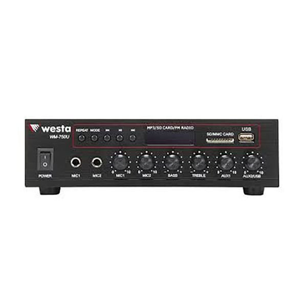 WESTA WM-750FM-80 WATT FM RADYOLU MİXER AMFİ